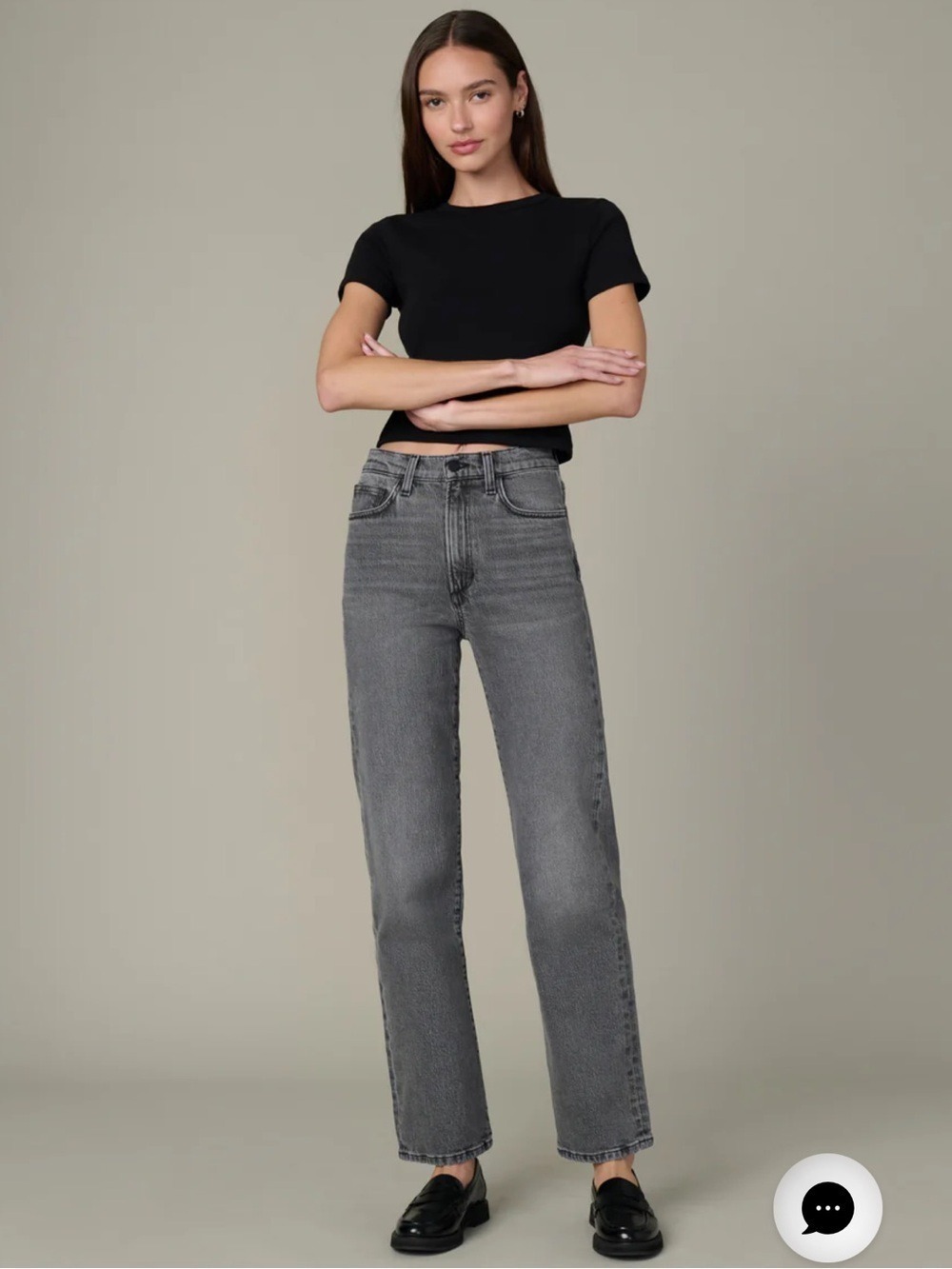 Joe’s Vintage Style Straight Boot Cut Jeans Black Washed Size 29